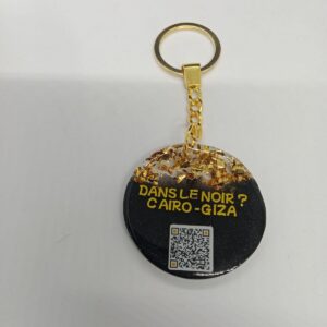 5cm Resin Circle Keychain – Two-Sided Personalized Design - سلسلة مفاتيح دائرية من الريزين 5 سم – تصميم مخصص على الوجهين