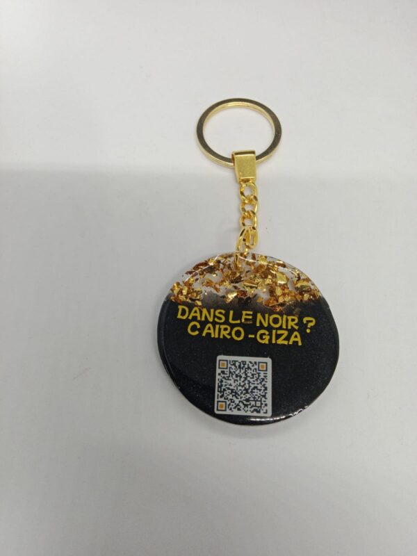 5cm Resin Circle Keychain – Two-Sided Personalized Design - سلسلة مفاتيح دائرية من الريزين 5 سم – تصميم مخصص على الوجهين