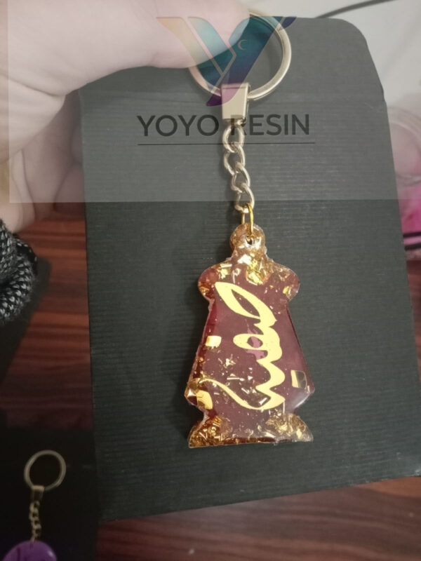 Resin Ramadan Lantern Keyshine – Festive & Artistic Keychain - ميدالية فانوس رمضان من الريزين – لمسة فنية واحتفالية - Image 2