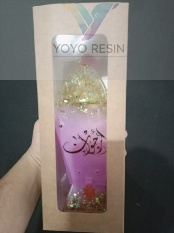 Resin Ramadan Lantern – Artistic & Elegant Decoration (25 cm) - فانوس رمضان من الريزين – ديكور فني وأنيق (25 سم) - Image 9