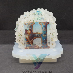 Elegant Resin Coaster – Luxurious & Artistic Table Protection - قاعدة أكواب أنيقة من الريزين – فخامة وفن لحماية طاولتك