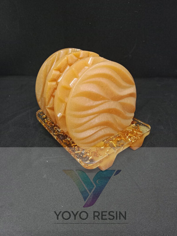 Elegant Resin Coaster – Luxurious & Artistic Table Protection - قاعدة أكواب أنيقة من الريزين – فخامة وفن لحماية طاولتك - Image 5