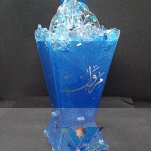 Resin Ramadan Lantern – Artistic & Elegant Decoration (25 cm) - فانوس رمضان من الريزين – ديكور فني وأنيق (25 سم)