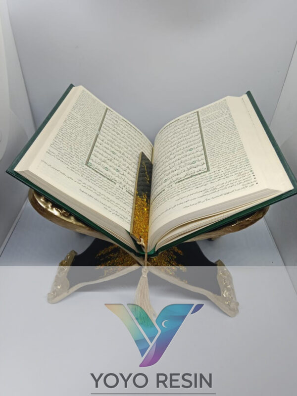 Resin Quran Stand – Artistic & Elegant Spiritual Accessory - حامل القرآن الكريم من الريزن – إكسسوار روحي فني وأنيق - Image 5