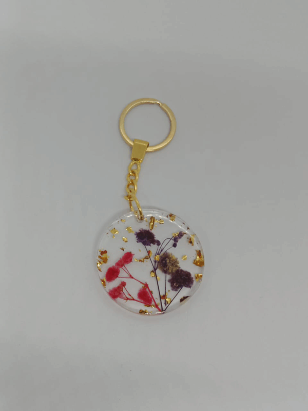 5cm Resin Circle Keychain – One-Sided Personalized Design - سلسلة مفاتيح دائرية من الريزين 5 سم – تصميم مخصص على جهة واحدة - Image 2