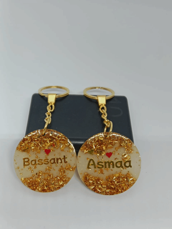 5cm Resin Circle Keychain – One-Sided Personalized Design - سلسلة مفاتيح دائرية من الريزين 5 سم – تصميم مخصص على جهة واحدة - Image 4